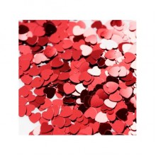 Red Sparkle Hearts Confetti
