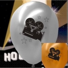 Hollywood Clapper board Balloons x5