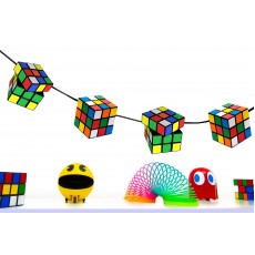 Magic Cube Bunting 80s Party