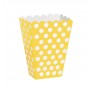 Polka dot Popcorn Boxes x5